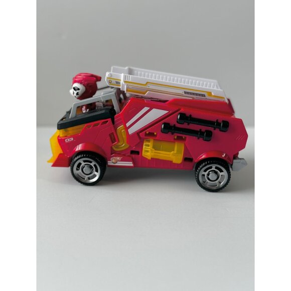 Paw Patrol The Mighty Movie Marshall Firetruck Vehicle Figure - Picture 2 of 8